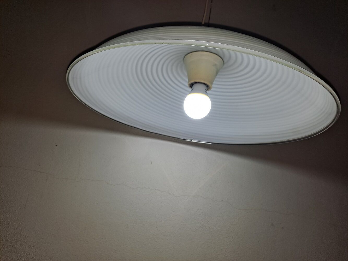 Murano swirl ceiling light vintage