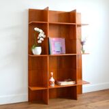 Wall unit / Scandinavian teak library 1970s