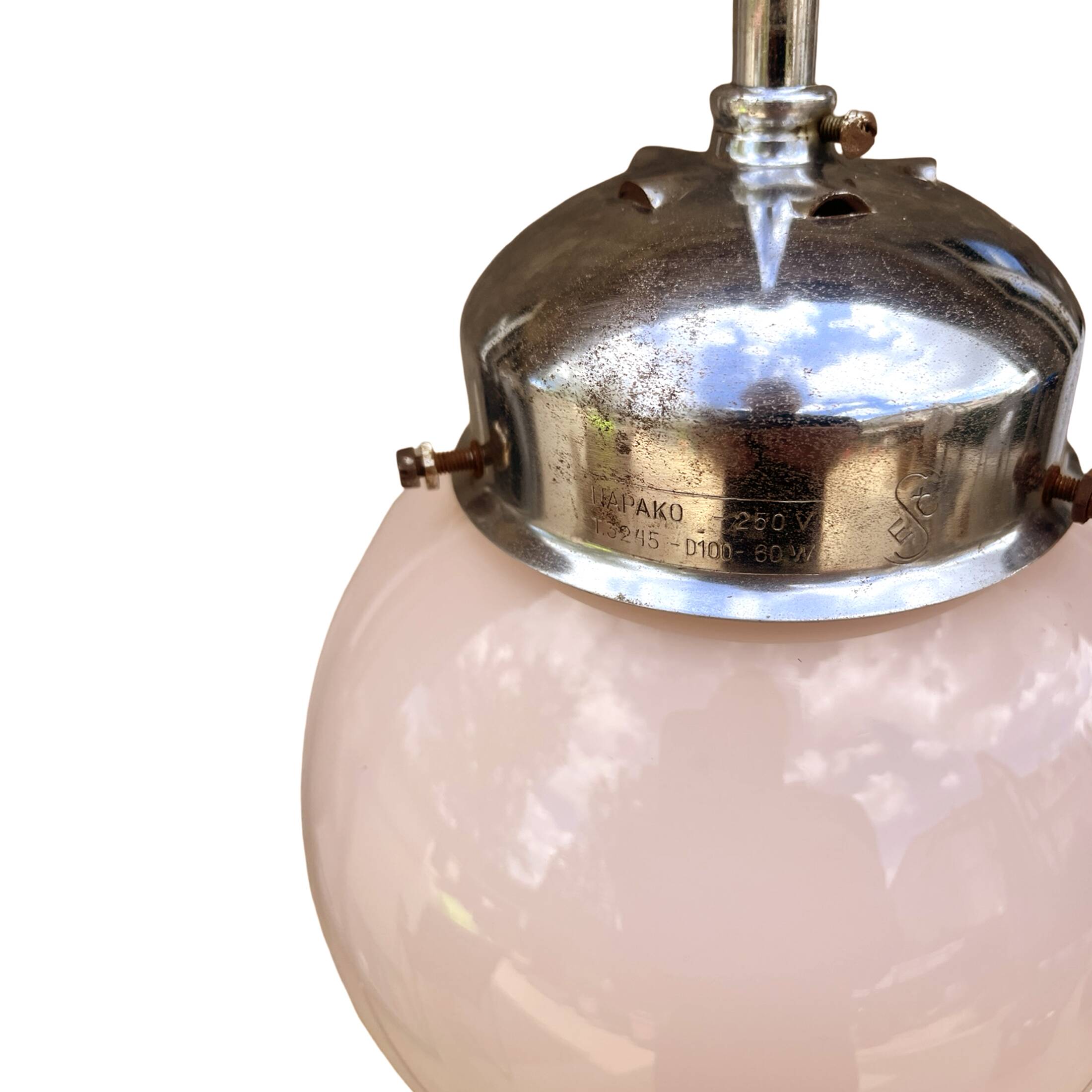 Art Deco Pendant Lamp, Napako, Czechoslovakia, 1940s.