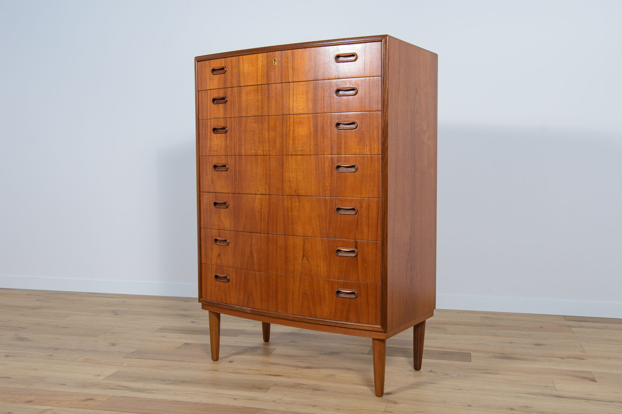 Mid-Century teak chest of drawers by Poul Jessen for PMJ Viby, 1960s