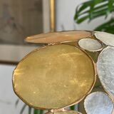 Mother-of-pearl and brass lampshade