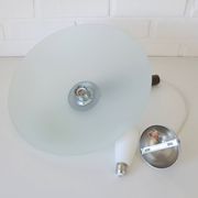 Suspension vintage en verre vert menthe, style moderne du milieu du siècle, années 1970