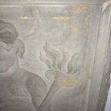 Old oil painting on canvas putti cherubs