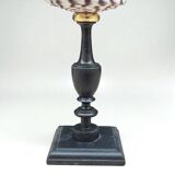 Cabinet of Curiosities: Conus shell on a blackened wooden base, 19th century