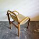 Bentwood armchair from the 1980s, upholstered, Scandinavian style, for dining room or office.