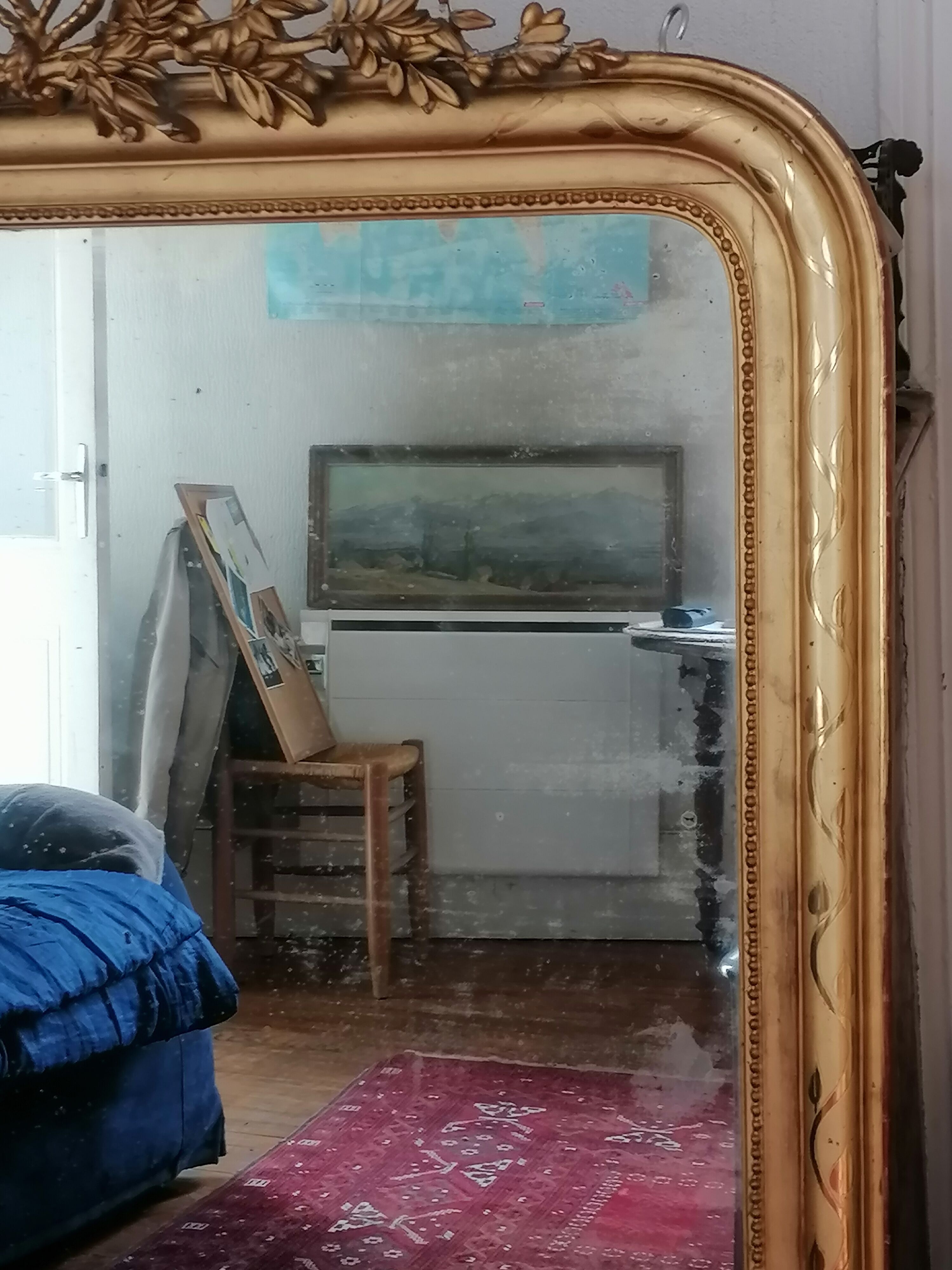 Miroir Louis XVI, 19ème, 148x108cm