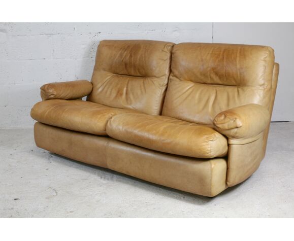 Leather Sofa Albany Model Late 70 S Roset Edition Selency Leather Sofa Albany Model Late 70 S, Albany Leather Sofa