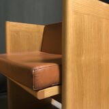 Pair of 1980's italian cubic armchairs