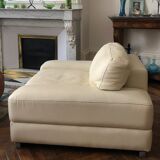 Leather armchair Off-white rock Bobois