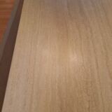 Table manger travertin.