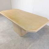 Vintage travertine dining table, 1970s