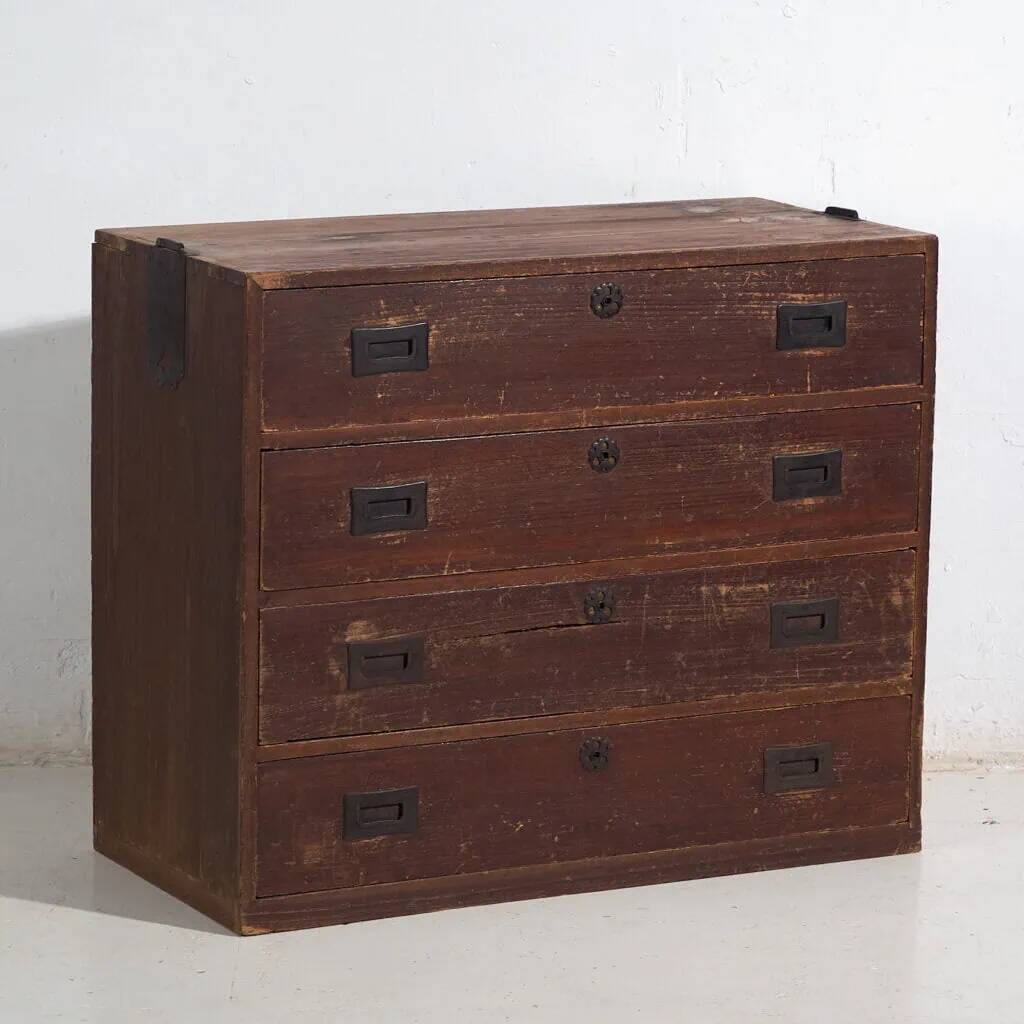 Antique Japanese chest of drawers – Meiji/Taishō period (c. 1890-1926) #50