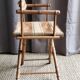 Fauteuil vintage pliant en rotin