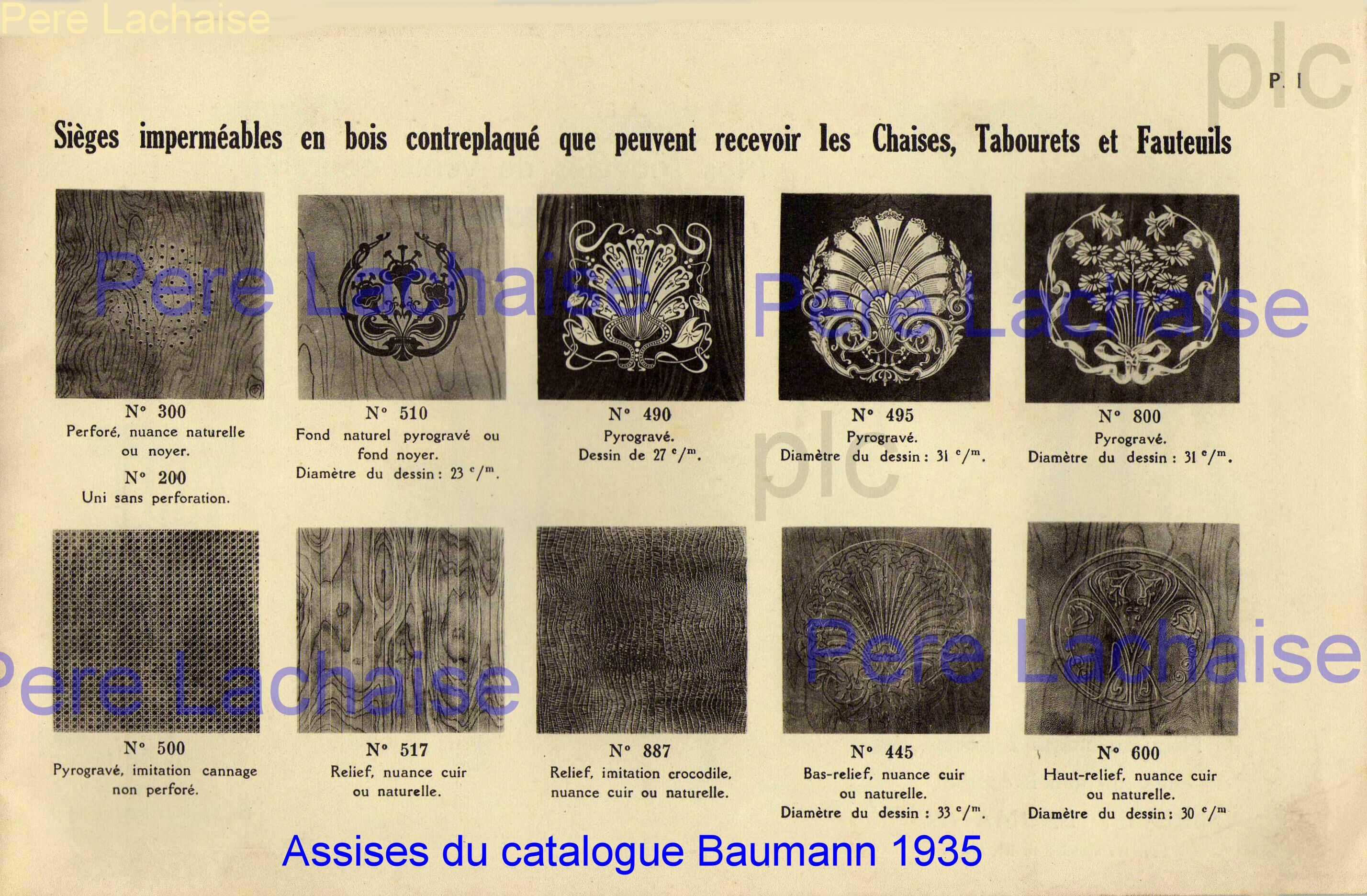 Lot de 2 chaises Baumann n°85 vers 1935