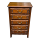 Commode, chiffonnier, semainier style Louis XV en chêne, 1970