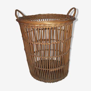 Rattan paper basket