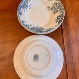 Set of 4 old plates Pierre de Fer, Marie Louise / Moulin des Loups Hamage