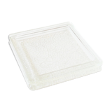 Square trinket bowl in tempered glass, 50s