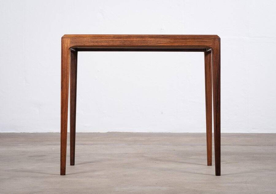 Rosewood Side Table attributed to Johannes Andersen for Silkeborg Møbelfabrik, Denmark, 1960s