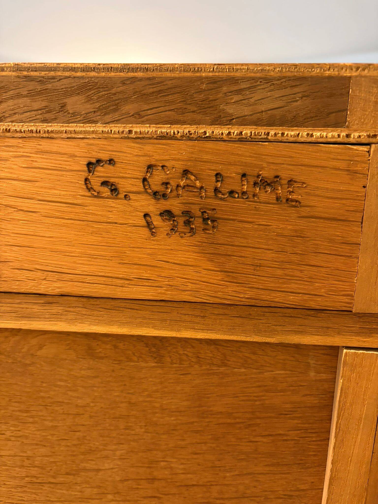 Bar cabinet with mirror from the 1930s