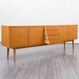 Very large vintage row, oak, restored, 250cm