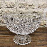 Large cut crystal bowl signed Tyrone – Irish Crystal with label