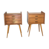 Pair of bedside feet compass 1960