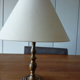Old/vintage 60s metal lamp and lampshade