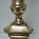 Lamp foot gilded bronze tripod height 50 cm