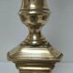 Pied de lampe bronze doré tripode hauteur 50 cm