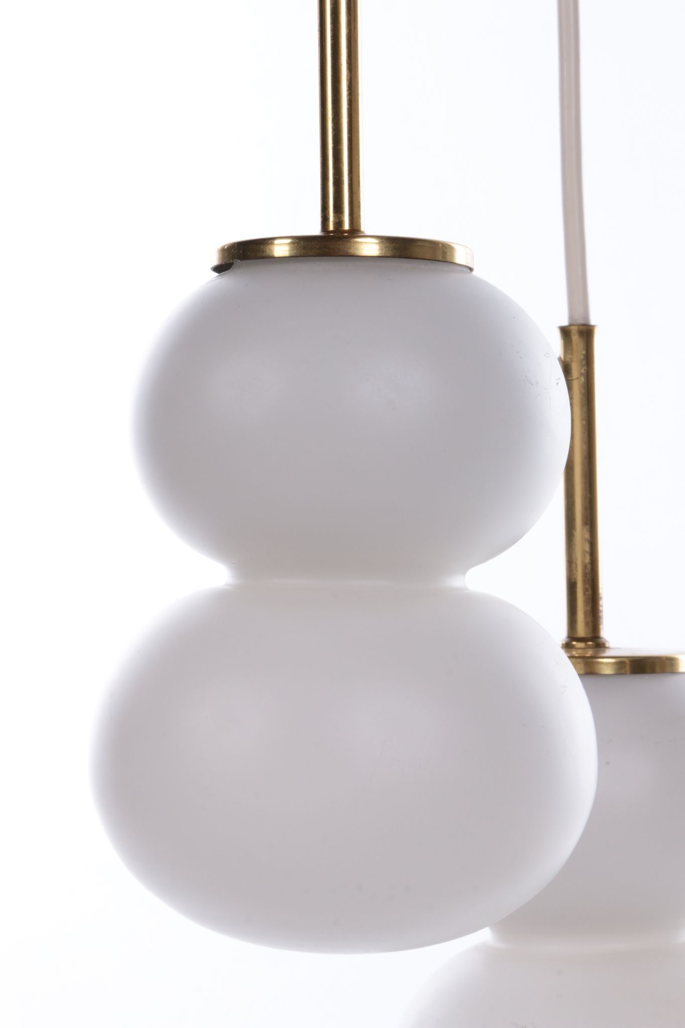 Vintage ceiling lamp with three opal glass spheres, 1960 Germany