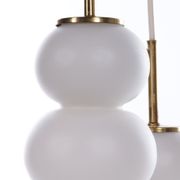 Vintage ceiling lamp with three opal glass spheres, 1960 Germany