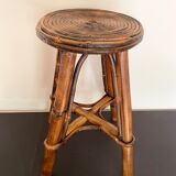 Smoked bamboo stool
