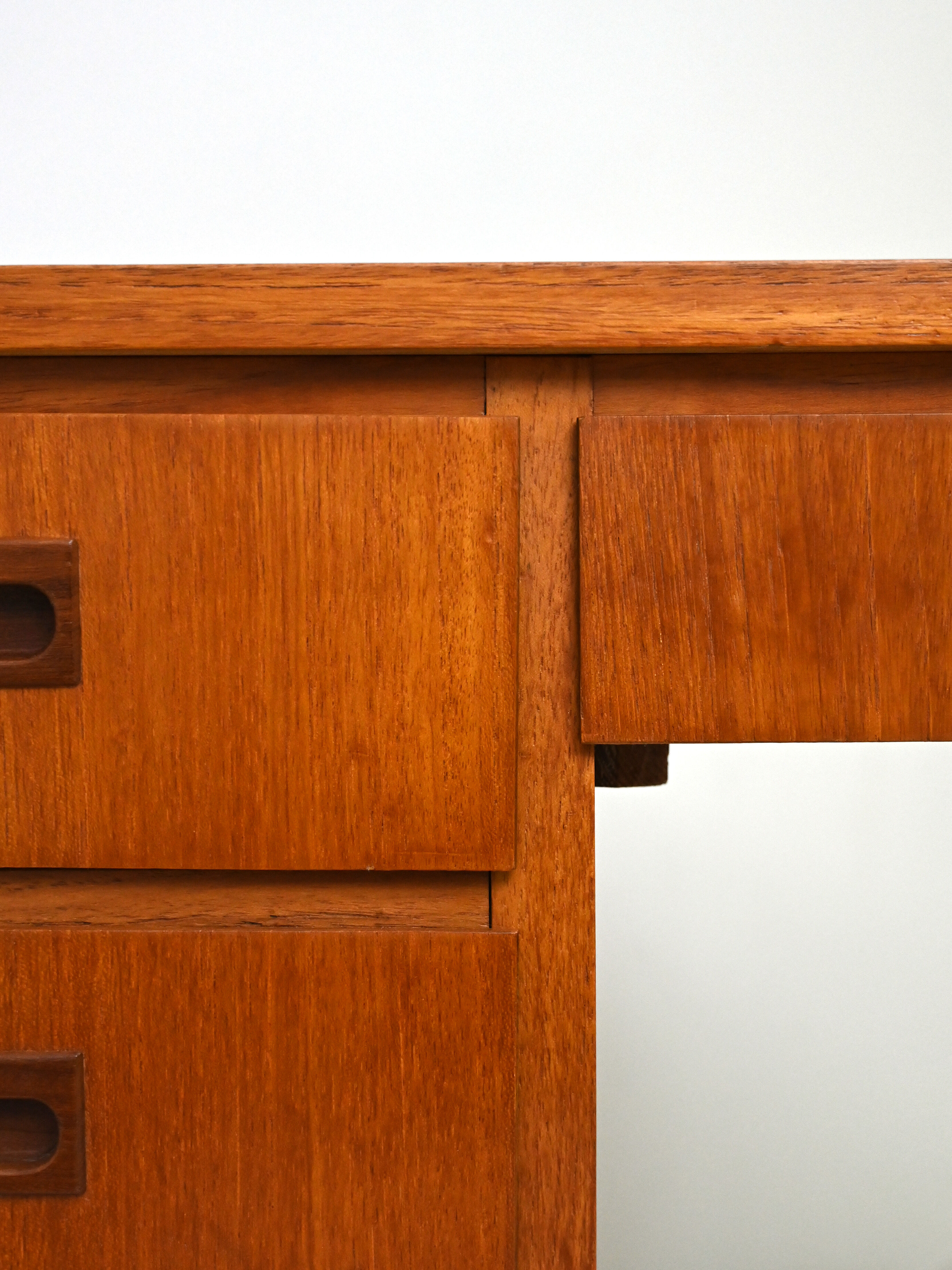 Scandinavian modern antique desk with drawers