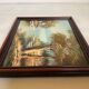 Petit tableau paysage huile sur panneau