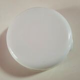 Plat vintage dynaware pyrorey ronc blanc avec fleurs marron sur un coté