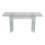 Léon Rose glass console table 1970 France