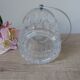Vintage Cristal d'Arques ice bucket in transparent crystal, bar decoration