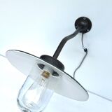 Wall lamp COL de Cygne in cast steel, fully restored 1920 1930