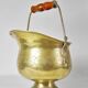 Vintage Ornate Brass Coal Bucket