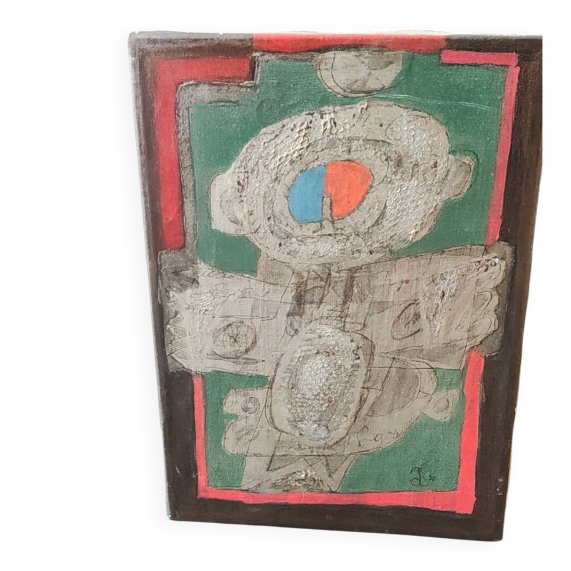 Peinture Art abstrait/Huile sur toile. Style Augustin Ubeda. 32 x 24cm