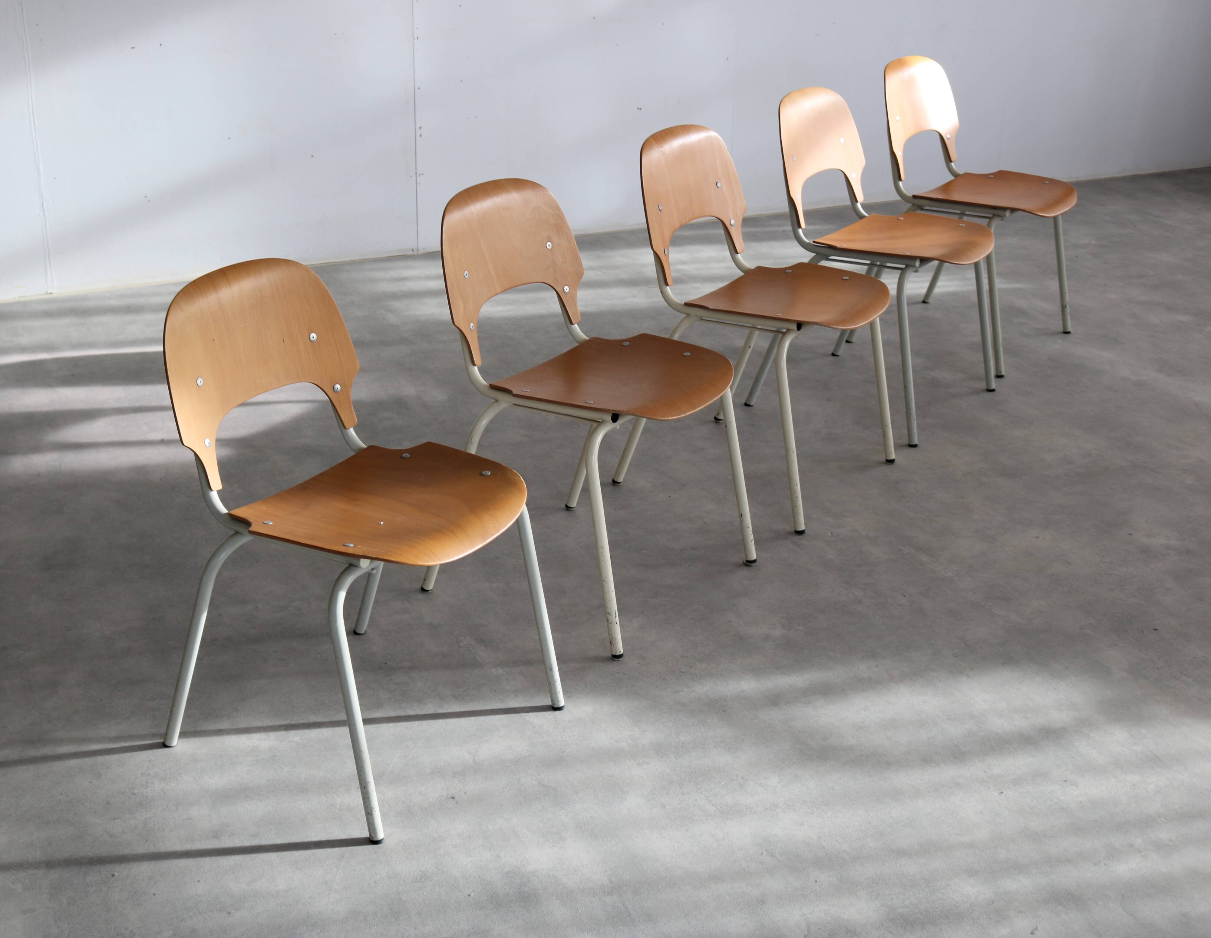 Vintage chairs | dining chairs | stackable chairs | 5 piece