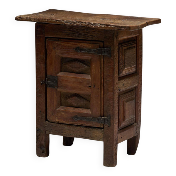 Cabinet en chêne rustique ancien, France, 19e siècle
