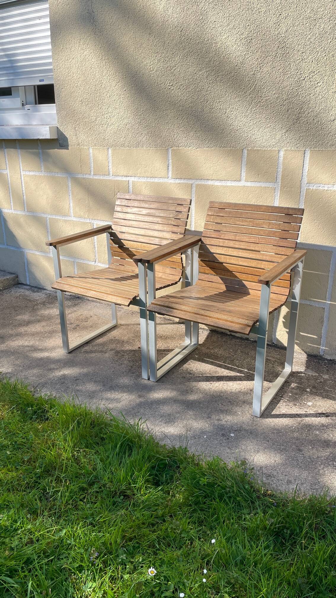 Paire de fauteuils esprit Karin Mobring Ikea