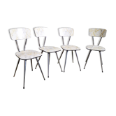 Roger Breton's series of 4 formica chairs