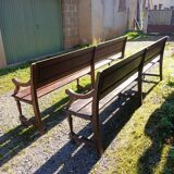 Pair of antique church pews