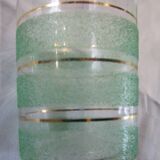 Orangeade service from the 1950s, sandblasted glass and gilding