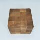 De Sede Patchwork Leather Cube Stool, Pouf, Ottoman, Switzerland, 1970s