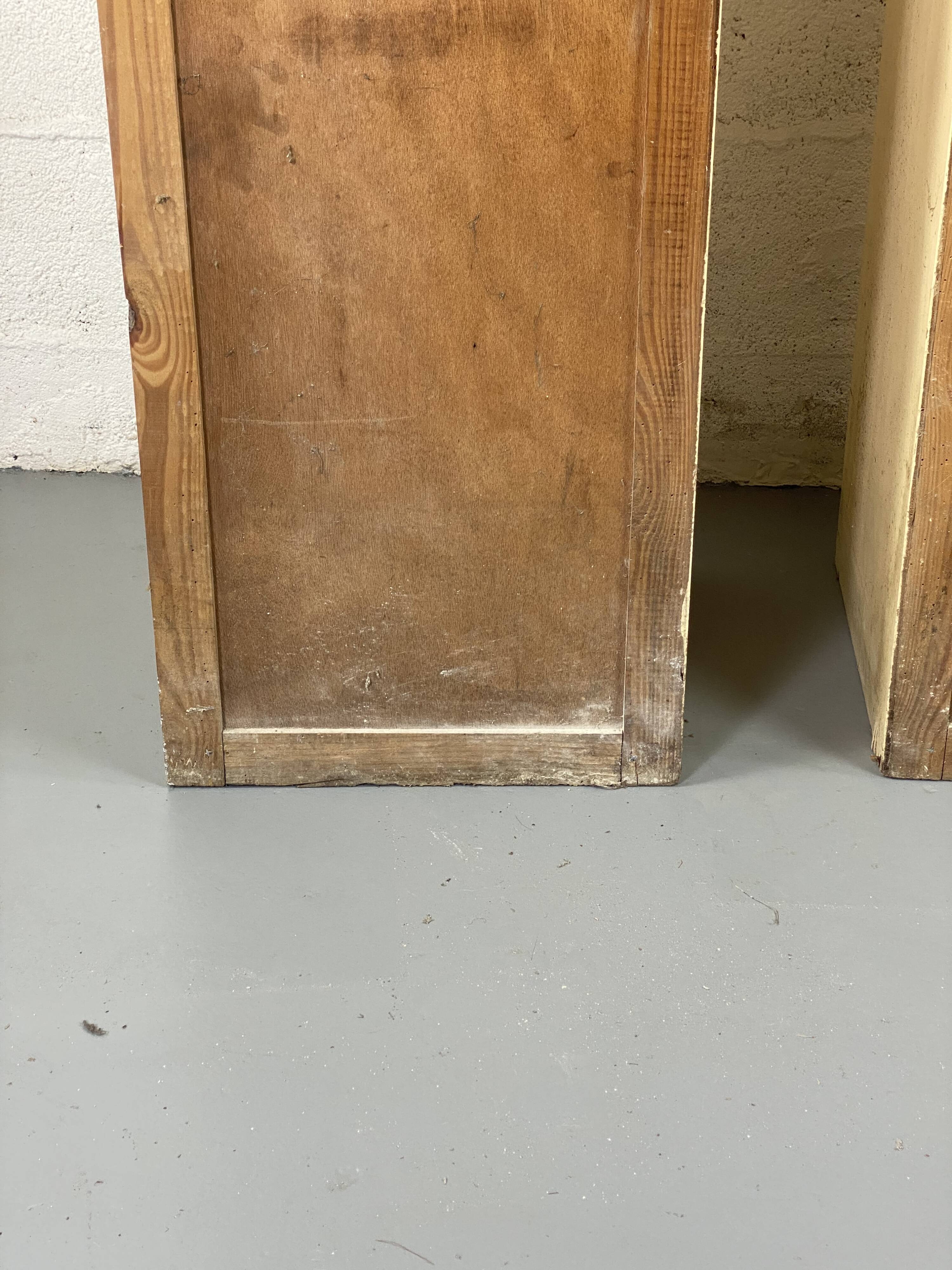 Pair of vintage white cabinets