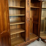 Solid walnut wardrobe